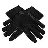 Toyvian Winter Warme Winddichte Fahrradhandschuhe für Herren Robuste Verschleißfeste Touchscreen Handschuhe für Outdoor Radfahren Motorradfahren Wandern Komfortabel und Langlebig Schwarz