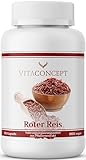 VITACONCEPT | Fermentierter Roter Reis 600mg | 120 Kapseln | VEGAN | Roter Reis Extrakt 3:1 HOCHDOSIERT Red Rice mit Monacolin K | laborgeprüft | Monascus purpureus | made in Germany