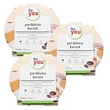 for you präbio brot - Saftiges, verzehrfertiges Hafer-Vollkornbrot mit Präbiotischen-Ballaststoffen für den Darm - Fitnessbrot - ohne künstliche Zusätze, schonende Herstellung (3 Stück, 500, gramm)