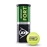 Dunlop Tennisball Fort All Court TS - für Sand, Hartplatz und Rasen (1x3er Dose)