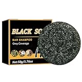 Reverse Grey Hair Reverse Bar | Biograue Haar Shampoo Bar | Haarverdunking Shampoo | Graue Haarbedeckungseife | Graue Haarbedeckung, Haarverdunkelung für Männer und Frauen