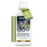 simprax® Textil Wash-In Imprägnierung - Klimaneutrales Imprägniermittel. Umweltfreundliche Einwaschimprägnierung für Funktions- & Outdoortextilien wie Gore-Tex, etc. Waschmaschine o. Handwäsche