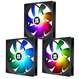 TR TL-C14C-S 1500RPM Hochleistungs Kühlerlüfter 4pin PWM Lüfter mit S-FDB-Lager, 3 Packs CPU-Lüfter (140mm, argb)