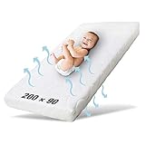 Ehrenkind® Kindermatratze Pur | Baby Matratze 90x200 Standard 100 by Oeko-TEX | Babymatratze 90x200 aus hochwertigem Schaum und Hygienebezug