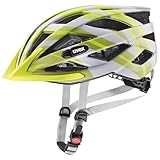 uvex air Wing cc - Leichter Allround-Helm für Damen und Herren - individuelle Größenanpassung - erweiterbar mit LED-Licht - Grey - Lime matt - 56-60 cm