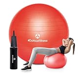 #DoYourFitness Gymnastikball + Luftpumpe - Sitzball in 65cm - 75cm & 85cm - Sicherer Anti Burst Ball bis 150kg - Fitnessball & Balance Stuhl für Home Gym & Büro