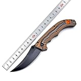 Klappmesser 7.8' Taschenmesser Slim aus Axis Lock, S90V Stahl outdoor messer survival mit taschenclip, G10 edc messer, Kleines Jagdmesser scharfes einhandmesser, Einzigartig pocket neck knife messer