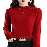 TOBILE Damen Rollkragen Pullover Kunstwolle Kaschmir Pullover Frauen Strickpullover Rollkragen Langarm Pullover Herbst Winter Kleidung Warm Pullover Tops