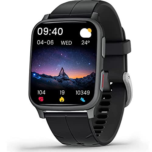 Smartwatch,SmartWatch Herren Uhr mit 1,69 Zoll großer HD-Farbbildschirm,Überwachung von SpO2, Herzfrequenz, Schlaf, usw. IP68 Wasserdicht Sportuhr für iOS Android
