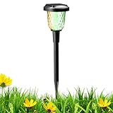 Solarlampen Für Garten - Solar Wegeleuchten Mit 2 Betriebsmodi,Wassergeschützte Gartendeko Für Wege Einfahrten Und Gartenbereich Bei Festen