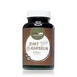 WellLife Zimt Kapseln 125 caps - vegan und organische 2000mg Zimt Tagesdosis mit Antioxidantien Kapseln