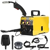 ejlaikmm Gasloses MIG -Schweißgeräte 220 V 140A Schweißmaschine Tragbares Schweißkit für Zuhause, 3 in 1 MIG/ARC/TIG -Wechselrichterschweißer -Maschine mit LED -Digitalanzeige, Maske, Pinsel un