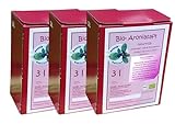 Bio-Aroniasaft 3 x 3 Liter Box aus sächsischem Anbau - Aroniasaft aus 100% Aroniabeeren, 9 Liter, DE-ÖKO-006