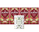 Pukka Tee, Bio-Früchtetee 'Wildapfel & Zimt', 4er Pack, 80 Teebeutel inkl. Pukka Dose
