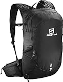 Salomon Trailblazer 20 Unisex Rucksack für Wandern, Perfekt für Laufen, Wandern und Radfahren, Schwarz, Kapazität für bis zu 20 Liter