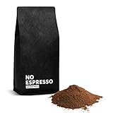 No Coffee® – No Espresso Premium Bio Espresso entkoffeiniert gemahlen (250g) | Decaf Coffee mit Wasser entkoffeiniert | Espresso koffeinfrei gemahlen | Entkoffeinierter Kaffee gemahlen