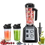 MDHAND Standmixer 2L, Mixer Hochleistungsmixer, 2000W, Standmixer Glas mit 6-Klingen-Edelstahlmesser, Profi Standmixer Smoothie Maker für Gewerbe/Restaurant, Ice-Crush Funktion, Smoothie Mixer Blender