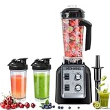 MDHAND Hochleistungsmixer, 7 Geschwindigkeitsstufe, Standmixer mit 2L Behälter，Standmixer und Mixer Smoothie Maker mit 6 Messer aus Edelstahl