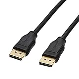 Amazon Basics Verbindungskabel, DisplayPort auf DisplayPort, 3 m, schwarz, Personal Computer