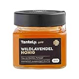 EDLER BIO LAVENDEL HONIG - Hochwertiger, intensiver Lavendel Honig mit ausgewogenem, blumigen Geschmack - Wildlavendelhonig aus Portugal 275g - Tantely Gold Honey