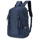 BAGZY Handgepäck Rucksack Herren 24 Liter Tagesrucksäcke, Laptop Rucksack 15,6 Zoll, Daypack, Tagesrucksack mit vielen Fächern für Schule/Reisen/Wandern/Klettern/Camping (Blau)