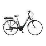 Fischer E-Bike City CITA 1.5 Elektrofahrrad für Damen und Herren, RH 44 cm, Mittelmotor 65 Nm, 36 V Akku, Granitgrau, 44cm-522 Wh