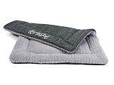TrendPet Hundedecke Heaven gefütterte Liegedecke, Wendedecke für Hunde und Katzen, Grau (60x45cm)