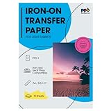 PPD 10 x A4 Inkjet Premium Transferpapier für helles Textil, Bügeleisen und Transferpresse PPD-1-10