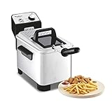 Moulinex AM338070 Semi-professionelle Fritteuse Easy Pro Premium 3 l, Edelstahl, 3 liters, Rostfreier Stahl, gebürstet