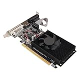 GT 610 Grafikkarte, 1 GB DDR3 64 Bit, DVI, VGA, HDMI, PCI Express 2.0 X 16, Desktop-Grafikkarte für PC, Lüfter, Desktop-Grafikkarte für Büro und Zuhause