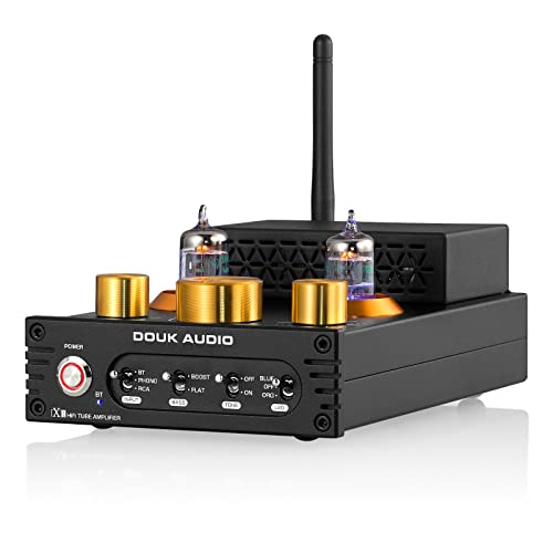 [2022 Upgraded] HiFi Bluetooth 5.0 Röhrenverstärker GE5654 Valve Tube Audio Amplifier MM Phono Amp für Plattenspieler 320W APTX-LL