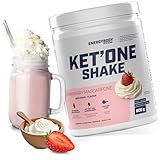 Energybody KET'ONE Shake „Strawberry-Mascarpone' 600g - Protein Pulver für Ketogene Ernährung - Keto Shake mit MCT Pulver & Molkenproteinisolat - reich an essentiellen Aminosäuren & BCAAs