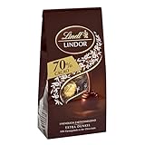 Lindt Schokolade LINDOR Kugeln 70% Kakao Extra Dunkel | 99 g Beutel | Feinherbe Schokolade Kugeln mit zartschmelzender Füllung | Pralinen-Geschenk | Schokoladen-Geschenk