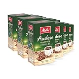 Melitta Auslese Filter-Kaffee 12 x 500g, gemahlen, Pulver für Filterkaffeemaschinen, starke Röstung, geröstet in Deutschland, im Tray