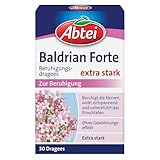 Abtei Baldrian Forte - Baldriantabletten - zur Beruhigung, bei Schlaf- und Einschlafstörungen - pflanzlich - hochdosiert - ohne Gewöhnungseffekt - 30 Dragees