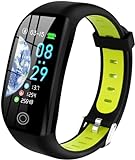 Smart Watch Fitness Tracker mit 24/7 Herzfrequenzmesser, Blutsauerstoff, SpO2, Schlaf-Tracker, Schrittzähler, Kalorien-Tracker, IP68 wasserdichte Fitness-Uhren für Damen, Herren, Kinder, Android &