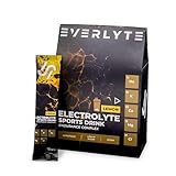 EVERLYTE Lemon Elektrolyte Pulver mit Natrium, Kalium, Calcium, Magnesium & Chlorid für optimale Hydration / 10 Proben kalorienarmes Sport Getränkepulver/natürlich, vegan, zuckerarm