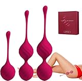 Luvsex Liebeskugeln Kegel Balls Kugeln Beckenbodentrainer 3er Set Silikon Perfekt für Sie Frauen zum Beckenbodentraining Luvsex