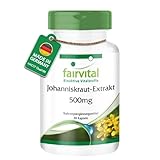 Fairvital | Johanniskraut-Extrakt 500mg - 90 Kapseln - HOCHDOSIERT mit 500mg Johanniskraut-Extrakt pro Kapsel - standardisiert auf 0,3% Hypericin - St. John's Wort (Hypericum perforatum)