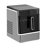 Klarstein Eiswürfelmaschine - 23 kg/24 h, 32 Eiswürfel/Zyklus, Automatische Reinigung, 2 kg Wassertank, Edelstahl, Intuitive Steuerung, Ideal Für Partys & Heiße Tage, Rostfreier Stahl