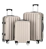 OUYUE Koffer 3-teilige 20/24/28-Zoll-Koffer, Handgepäck-Aufbewahrungskoffer Mit Rollen Reisekoffer