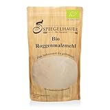 Bio Roggen Backmalz dunkel - qualitativ hochwertig und enzyminaktiv - ideal als Farbmalz - 1kg Bio Roggenmalz inaktiv