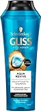 Gliss Shampoo Aqua Revive (250 ml), Haarshampoo bietet eine Extraportion Feuchtigkeit & gesunden Glanz, Feuchtigkeitsshampoo für normales bis trockenes Haar