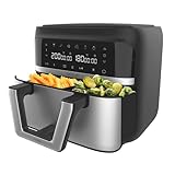 Cecotec Heißluftfritteuse 9 L CecoFry Advance Double. 2850 W, Kompakte, Digitale und ölfreie Diätfritteuse, zwei Körben mit Doppelter Temperatur und PerfectCook-Technologie