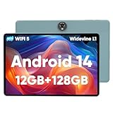 COLORROOM Tablet 11 Zoll, Android 14 Tablet, Octa Core Prozessor, 12GB RAM 128GB ROM 1TB Erweiterung, 1280 x 800 FHD Bildschirm, Bluetooth 5.0, 8000mAh, GPS, WLAN, 5MP + 8MP (Hellblau)
