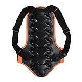 Ronyme Kinder Rückenprotektor Kinder Protektor Pad für Snowboarden Reiten Sport Motorrad, Schwarz, S