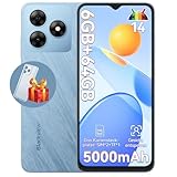 Blackview Wave 8C Handy Ohne Vertrag Günstig Android 14, 6GB+64GB/2TB SD, Octa Core 6,56' HD+, Akku 5000mAh, 13MP+8MP Kamera, 4G Dual SIM Smartphone Simlockfreie, 3.5mm Jack/GPS/2 Jahre Garantie