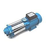 Kreiselpumpe, 1300W-2500W max. Förderhöhe 110m Zentrifugalpumpe Gartenwasserpumpe 5400 L/H~4000L/H Edelstahl für Hauswasserwerke 220V Wasserpumpe (1300W)