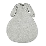 Sterntaler Leichter Schlafsack für Babys mit Ärmeln, Innenschlafsack, Reißverschluss, Größe: 68, Grau