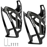 Rose Kuli Flaschenhalter Fahrrad - 2er Pack Getränkehalter für Fahrräder, Trinkflaschenhalter für MTB und Rennräder, Schwarz